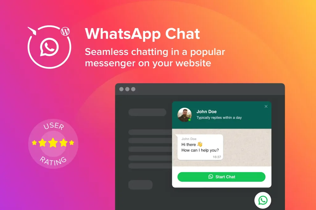 افزونه چت واتساپ وردپرس